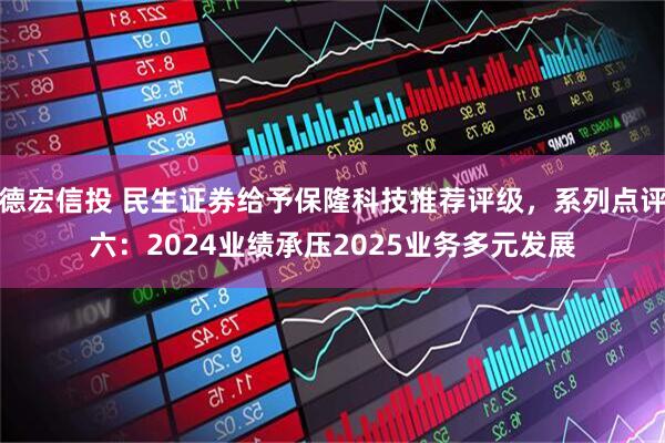 德宏信投 民生证券给予保隆科技推荐评级，系列点评六：2024业绩承压2025业务多元发展