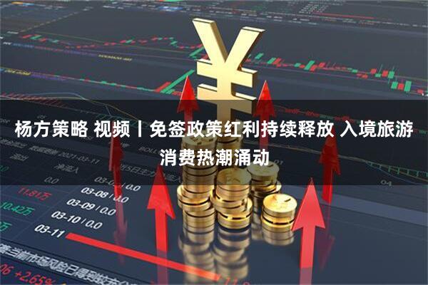杨方策略 视频丨免签政策红利持续释放 入境旅游消费热潮涌动